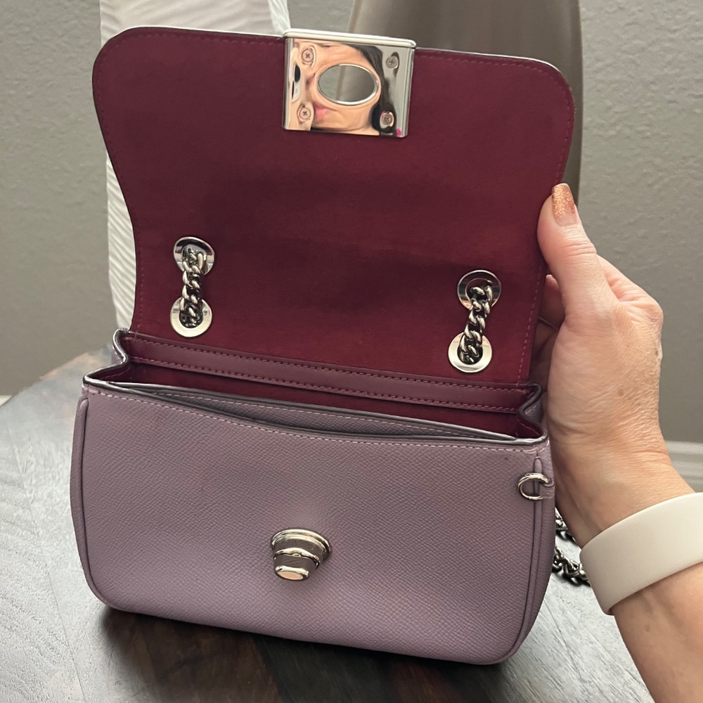COACH Mini Cassidy Crossbody Shoulder Bag F77974 Purple Lavender - Picture 12 of 16